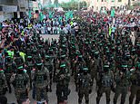 Thousands of armed Palestinian Hamas soldiers parade in Gaza for anti-Israel rally