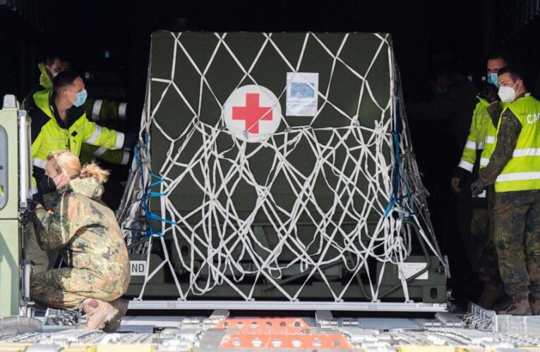 The Latest: Germany airlifts oxygen equipment to India