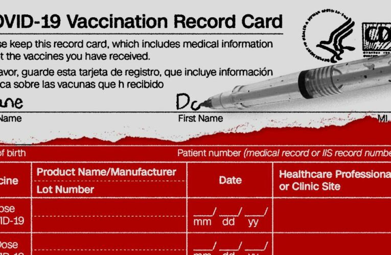 Much of the information on the card is straightforward, but other parts, such as the vaccine lot number, point to key details that are less widely understood