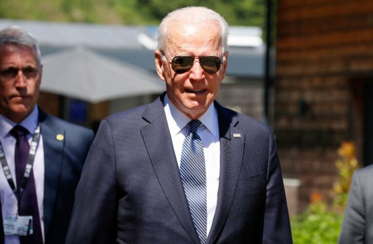 President Biden arrives at NATO for first visit as President