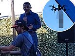 New Mexico mayoral candidate interrupted on campaign trail by sex toy on drone