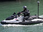 Border Force use JET SKIS to patrol the Channel amid a surge in migrant arrivals