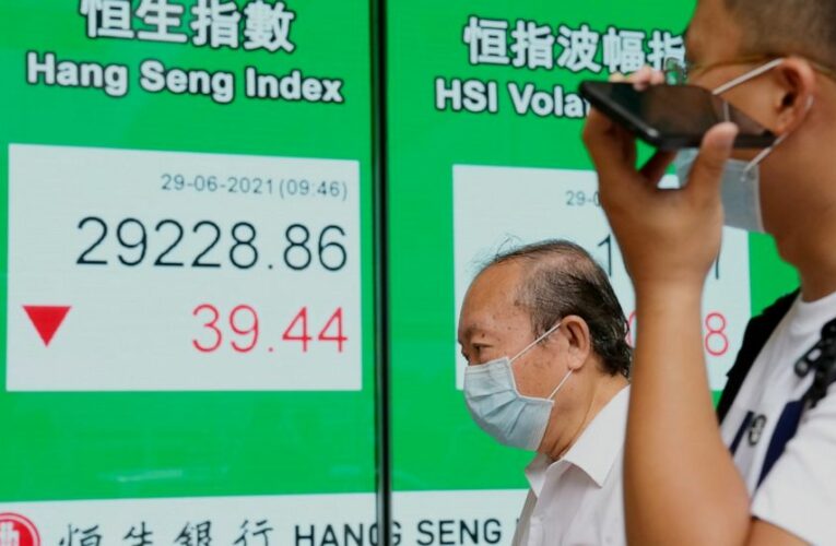 Asian stocks fall for 2nd day after new Wall St record