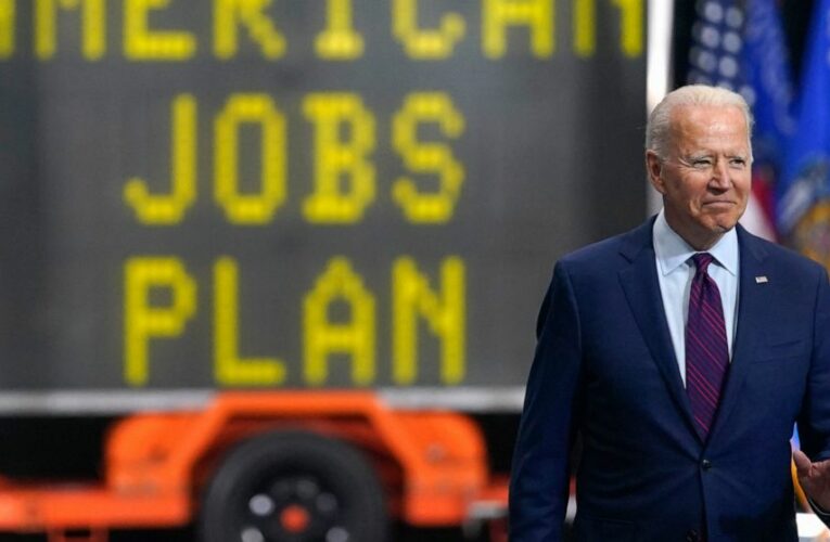 Roads, bridges, jobs: Biden selling big infrastructure deal