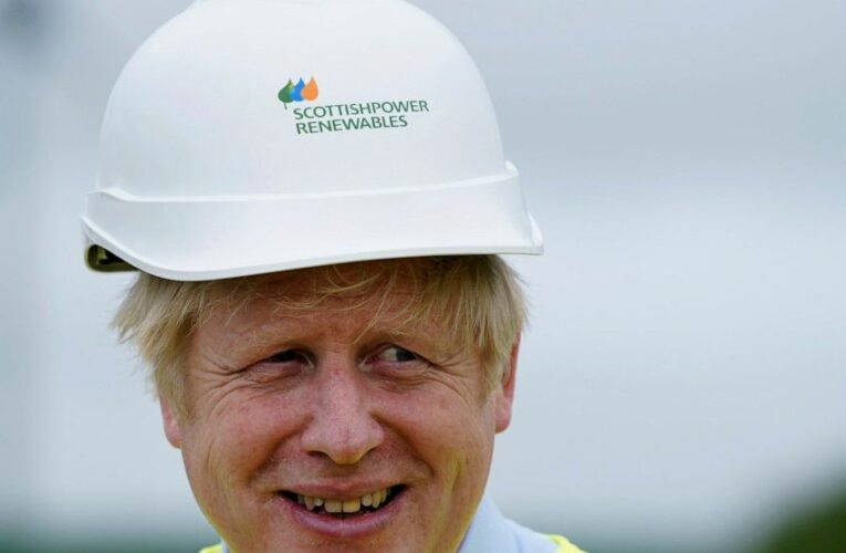 The Latest: UK’s Johnson slammed for taking plane, not train
