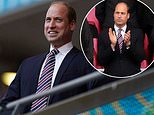 Prince William appears in great spirits as he watches England play Denmark in Euro 2020 semi finals