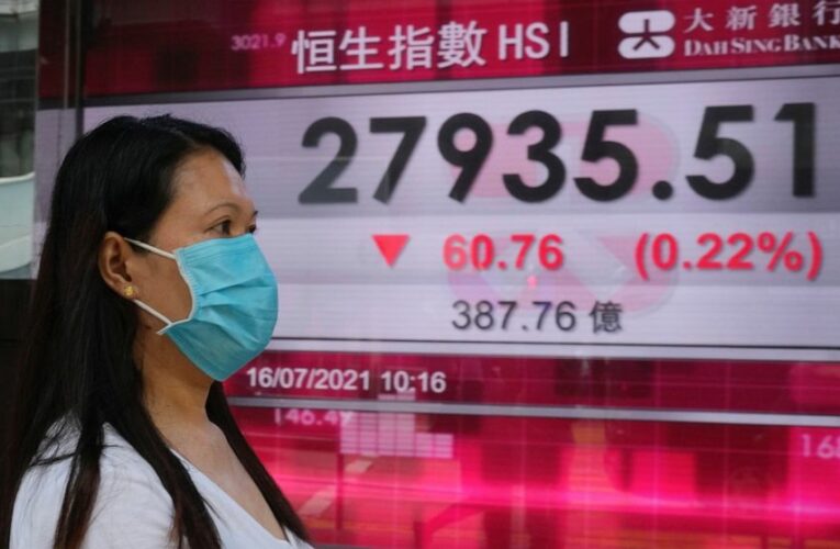 Stocks slightly lower as Wall Street winds down quiet week