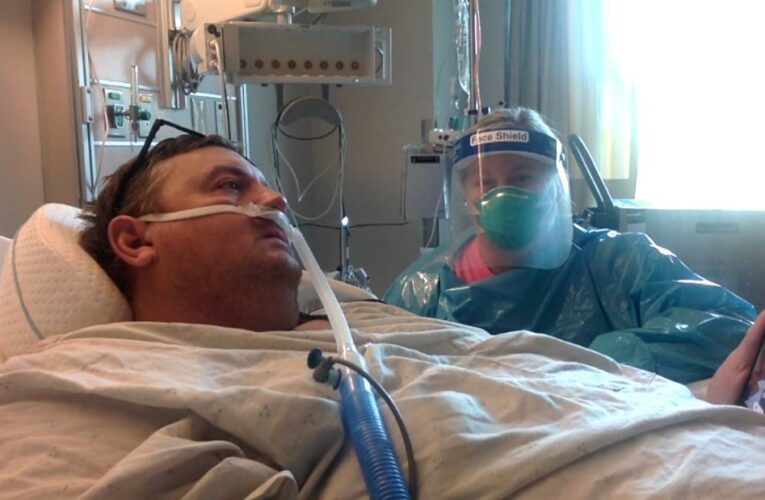 Travis Campbell is fighting to relay a message about his battle with Covid-19 and has made a heartbreaking request for his daughter’s wedding in case he dies