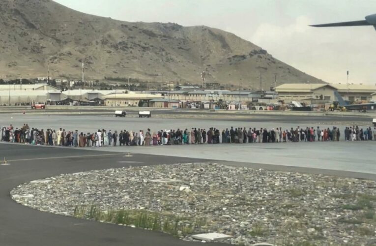 The militant group stopped allowing Afghans to evacuate and ordered the huge crowds gathered at the Kabul airport to return home