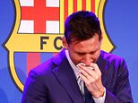 Lionel Messi press conference LIVE: Argentine speaks on Barcelona exit