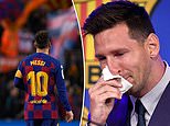 Lionel Messi reduced to tears as he speaks for the first time since it was confirmed he is LEAVING