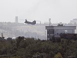 Escape from Kabul: Diplomats flee US Embassy in Chinook helicopters as Taliban fighters close in