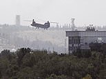 Escape from Kabul: Diplomats flee US Embassy in Chinook helicopters as Taliban fighters close in