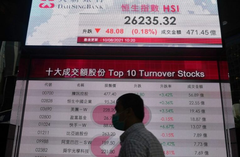 Stocks wobble; tech companies slip, offsetting other gains