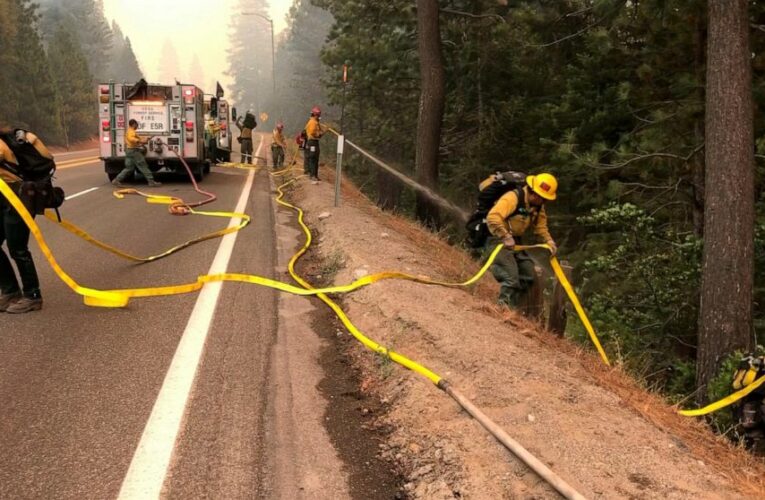 Projected containment of fire near Lake Tahoe pushed back