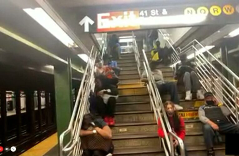 ‘The subways are their life’: With no way to get home, hundreds of New Yorkers were stranded on platforms and trains overnight
