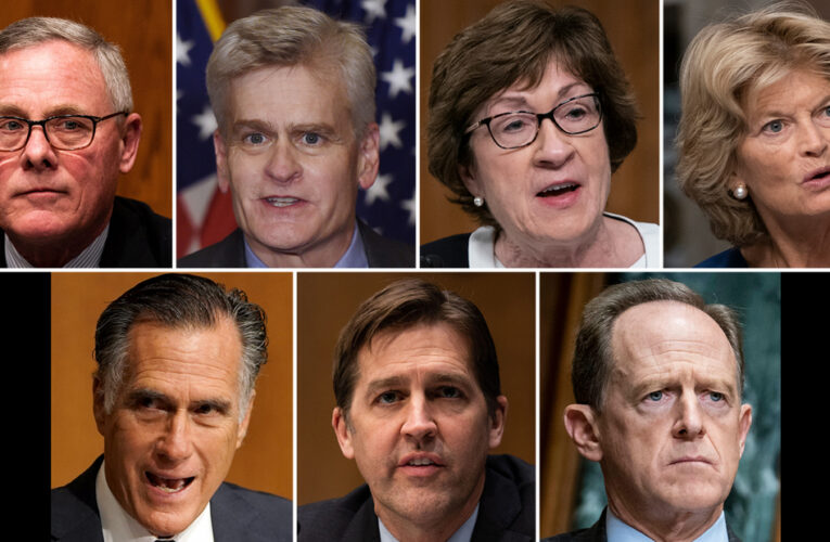 Seven Senate Republicans say they see no reason to be alarmed about concerns that Trump is trying to undermine the 2024 election