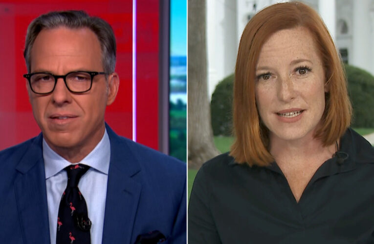 ‘Doesn’t it seem tone-deaf?’: Tapper presses Psaki about WH chief of staff’s retweet