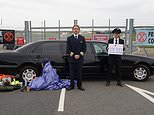 XR activists block all major entrances to Farnborough Airport in protest against emissions