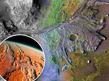 NASA photos reveal ancient river bed on Mars where scientists hope to find proof of alien life 