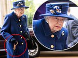 Queen, 95, uses walking stick for extra support at Westminster Abbey