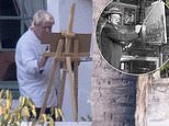 PM relaxes with his paintbrushes on his Spanish Costa getaway