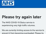 More chaos for holidaymakers after NHS Covid vaccine pass app crashed for four hours