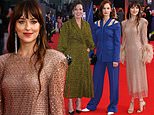 Dakota Johnson joins Olivia Colman and Ruth Wilson at premiere of The Lost Daughter