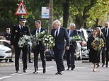 Boris Johnson and Keir Starmer lay flowers at David Amess murder scene in show of unity