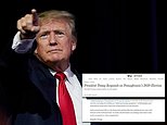 Trump pens critical letter to the editor to The Wall Street Journal