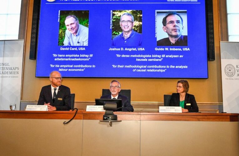 3 US-based economists win Nobel for research on wages, jobs