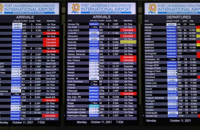 Southwest Airlines flight cancellations continue into Monday