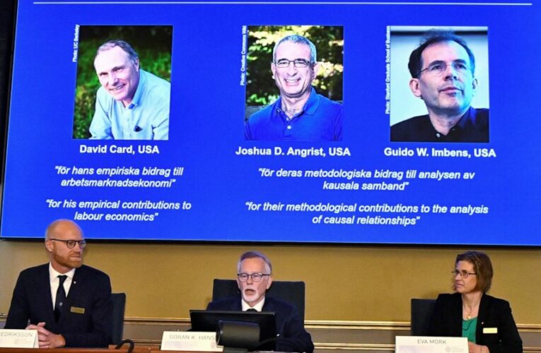 3 US-based economists win Nobel for research on wages, jobs