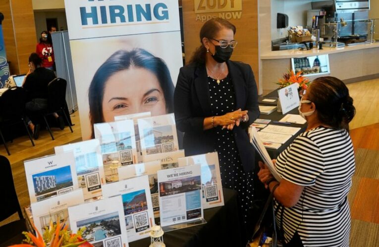 US unemployment claims fall to lowest level since pandemic