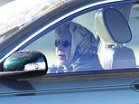 Queen is spotted driving around the Windsor estate