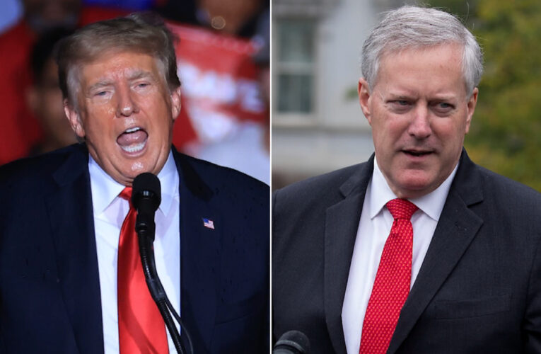 Trump says Mark Meadows’ Covid claim is ‘fake news’. Hours later, Meadows agreed