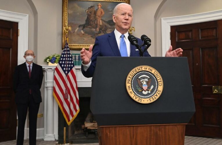 President Biden said he will make his choice for a Supreme Court nominee to replace Breyer before the end of February