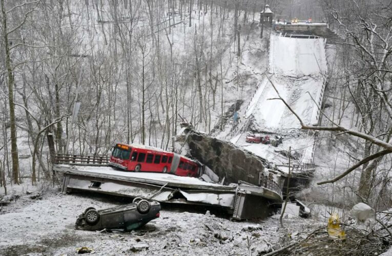 No fatalities reported, lieutenant governor says. Biden is expected to be in Pittsburgh today to discuss infrastructure.