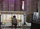 Mourners arrive for state funeral of Desmond Tutu in Cape Town after his death aged 90 on Boxing Day