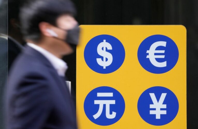 Asian shares mostly lower, extending Wall Street losses