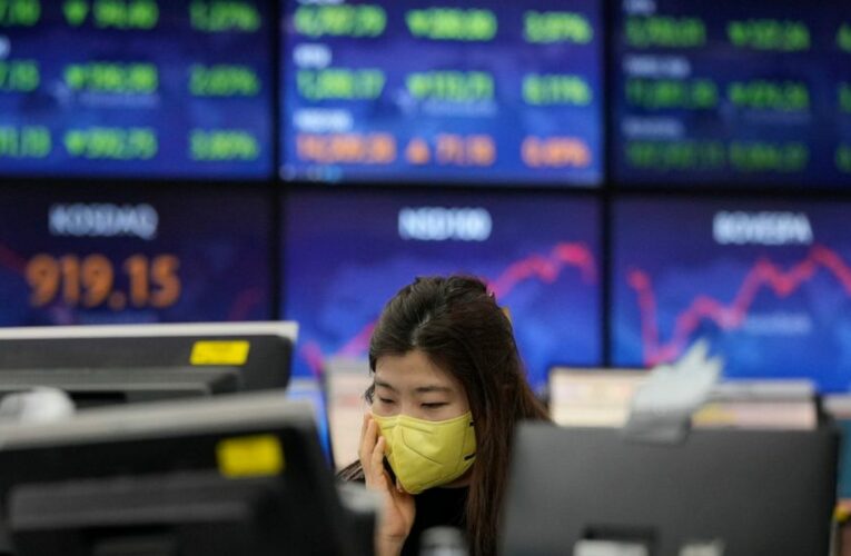 Asian shares decline amid omicron, Fed, Ukraine jitters