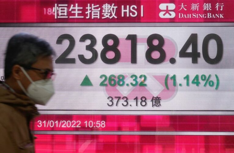 Asian stocks follow Wall St higher at start of holiday week