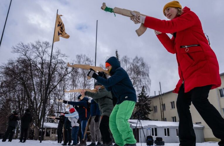 In pictures: In Ukraine, it’s not just soldiers training for war