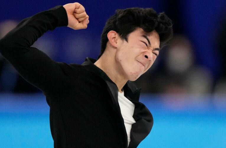 Nathan Chen breaks world record in men’s figure skating short program