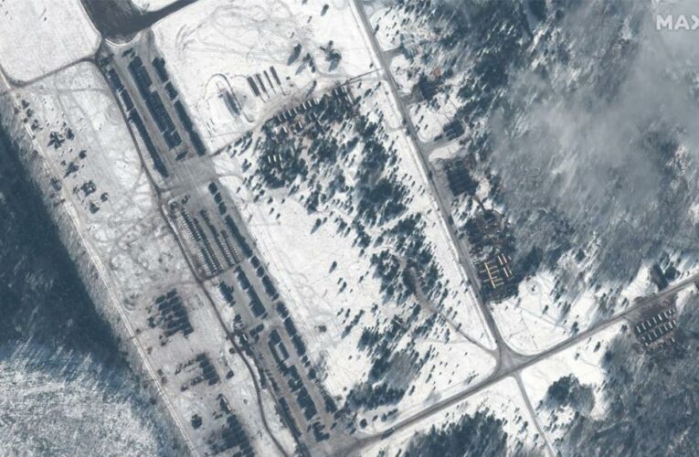 Satellite images show Russia military buildup on 3 sides of Ukraine