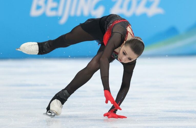 Valieva left the ice in tears upon the end of her routine