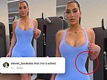 Kim Kardashian’s fans accuse her of a photoshop fail (turns out it’s just a curve in the equipment)