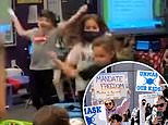 Las Vegas elementary school children scream with JOY when told they can finally remove their masks