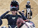 From tennis whites to dirt bikes: Emma Raducanu gets muddy at motocross