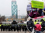 Ambassador Bridge fully REOPENS after cops clear last of Freedom Convoy protesters